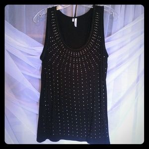 Black T-blouse, fancy